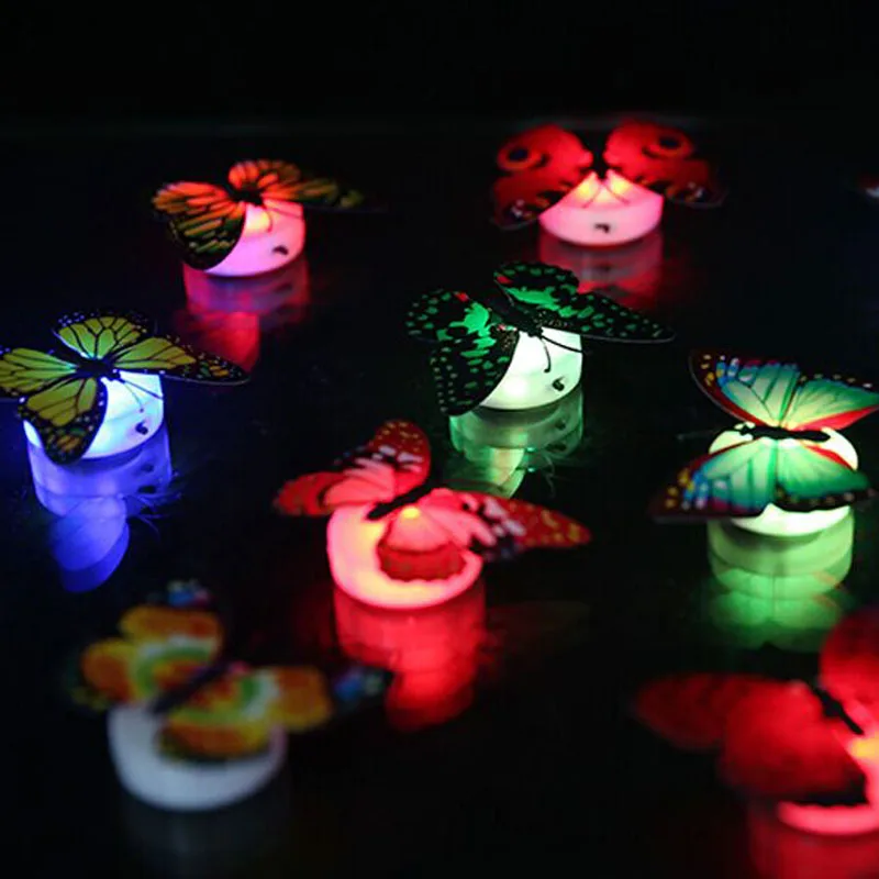 Светится в темноте игрушки Красочный ночник лампа для спальни для детей декоративная лампа-бабочка красочная детская прикроватная лампа игрушка
