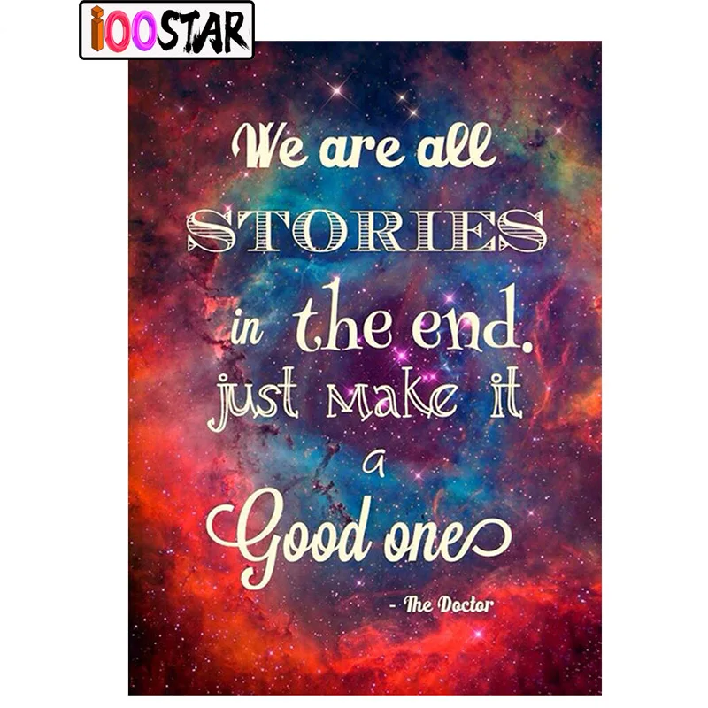 Famous Quotes Texts 5d Diy Diamond Painting Full Square/round Diamond Embroidery Cross Stitch