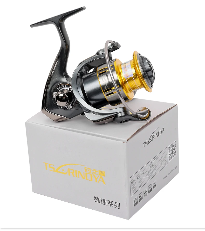 Molinete de Pesca 8 + 1 Tsurinoya Inoxidável Rasa Carretel Ultra-leve Rolamento Isca Fs800 1000 2000 16 Tsurinoya fs800 1000 2000 inoxidável rasa carretel