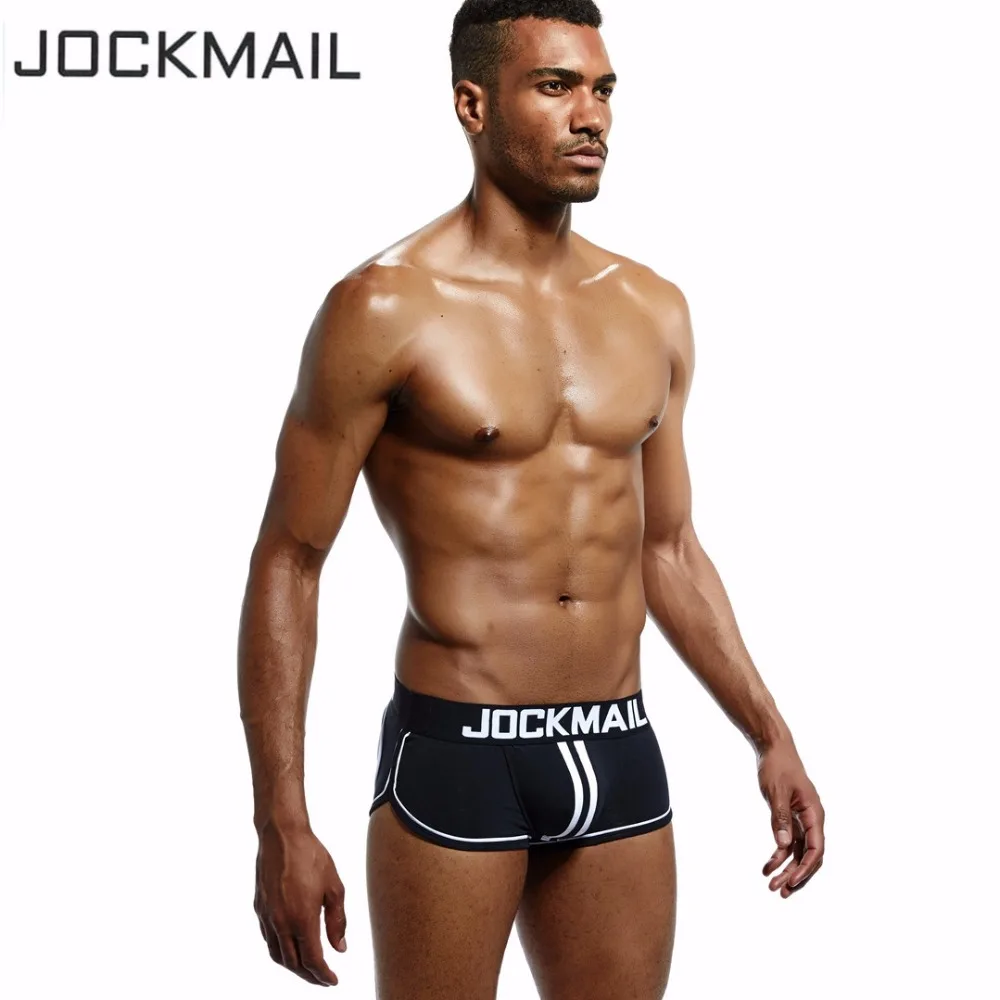 JOCKMAIL, мужское нижнее белье с открытой спиной, бандаж, сексуальные трусики для Сисси, трусы-боксеры без нижней части, шорты, хлопок, открытая спина, ягодицы, Гей Нижнее белье