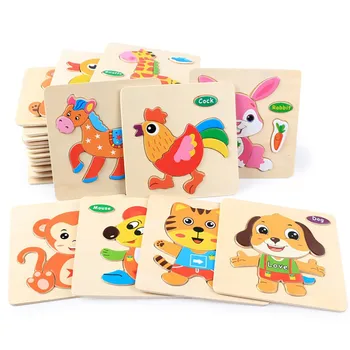 

Wooden Puzzle Educational Developmental Baby Kids Training Toy