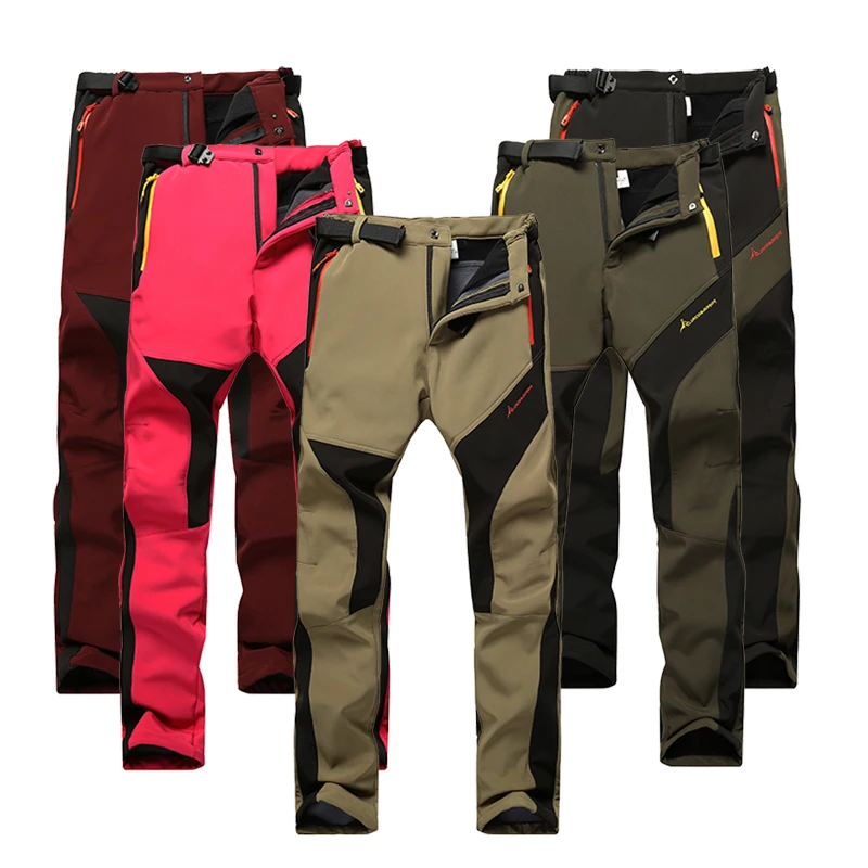 Invierno pantalones de senderismo mujer impermeable Sofshell caminatas al aire libre pantalones térmica deportes Windstopper Camping escalada de montaña 3XL Invierno pantalones de senderismo mujer impermeable Sofshell caminatas al aire libre pantalones térmica deportes Windstopper Camping escalada de montaña 3XL