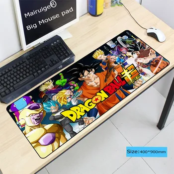 

Mairuige Dragon Ball z goku Durable Rubber Large Locking Edge Anime Mouse Mat Pad Size for 300*600*2mm and 400*900*2mm Mousepad