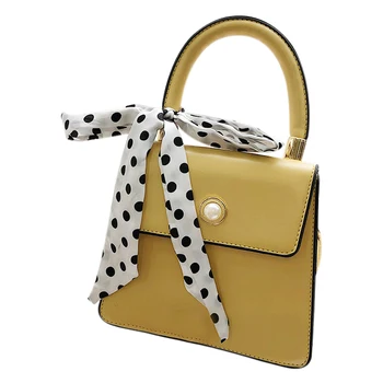 

ASDS-Simple And Versatile Silk Scarf Portable Silver Small Square Bag Women'S Single Shoulder Messenger Bag