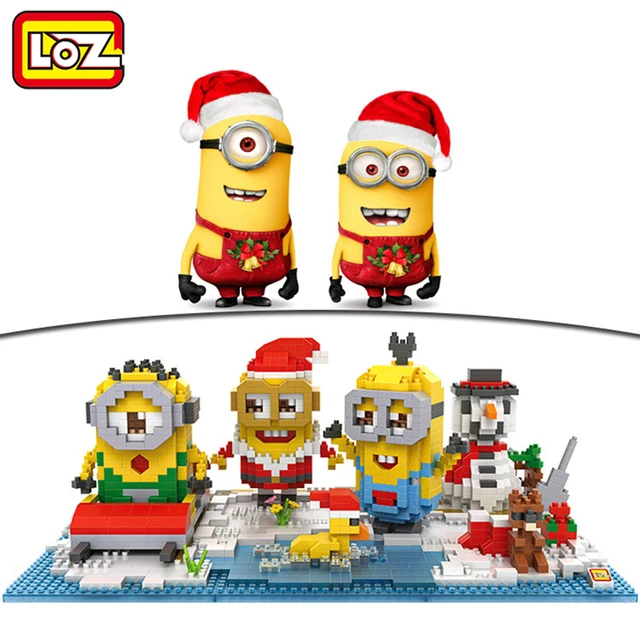 loz creator minions christmas park 3d model toy building block 24cm x 8cm educational gift toy - Minions Christmas loz creator minions christmas park 3d model toy building block 24cm x 8cm educational gift toy - Minions Christmas