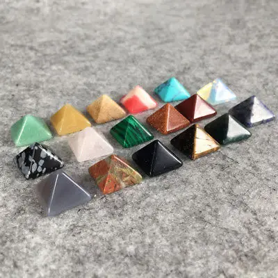 7 шт./упак. чакра Пирамида камень набор с украшением в виде кристаллов Исцеления Чакра комплект лучший подарок кристалл Пирамиды Кристалл пирамиды разных цветов