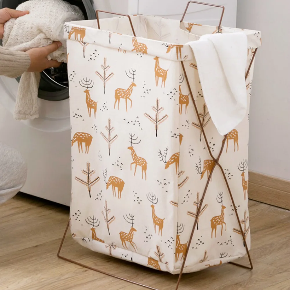 المنزلية لعبة تخزين برميل القطن و الكتان سلة الغسيل سلة الغسيل القماش للطي صندوق تخزين ملابس سلة XI2261408