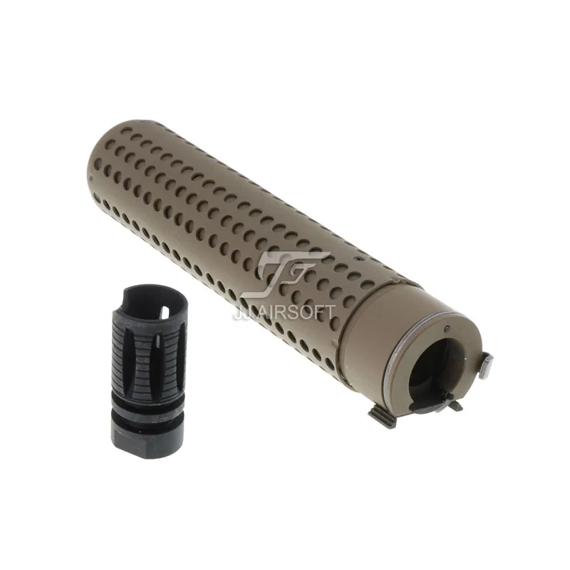 KAC Sytle QD глушитель страйкбол бочка расширение с Flashhider 14 мм CCW Для игрушечного пистолета NERF(черный/коричневый
