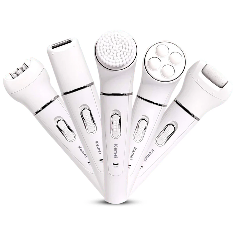 

5in1 epilator women electric female epilator facial hair removal remover women shaver lady Shaving Machine for bikini,body,face