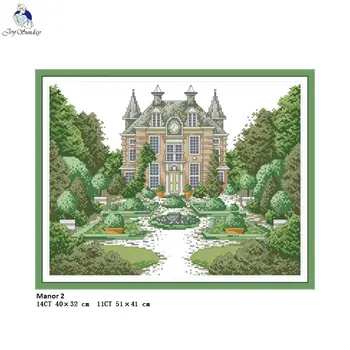 

Manor Patterns Cross-stitch Embroidery kits DIY Hand Made Cross Stitch DMC Thread Enough Canvas for Embroidery 14CT and 11CT
