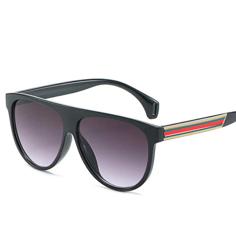 Квадратные Солнцезащитные очки для женщин ретро очки с плоским верхом Роскошные брендовые Дизайнерские Большие Черные Тени модные очки
