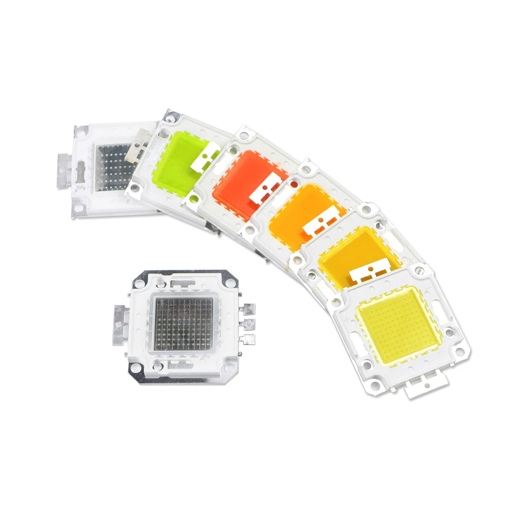 

10PCS 7colors 10W 20W 30W 50W 100W High Power Integrated LED COB lamp Chips SMD Bulb RGB For Floodlight Spot light