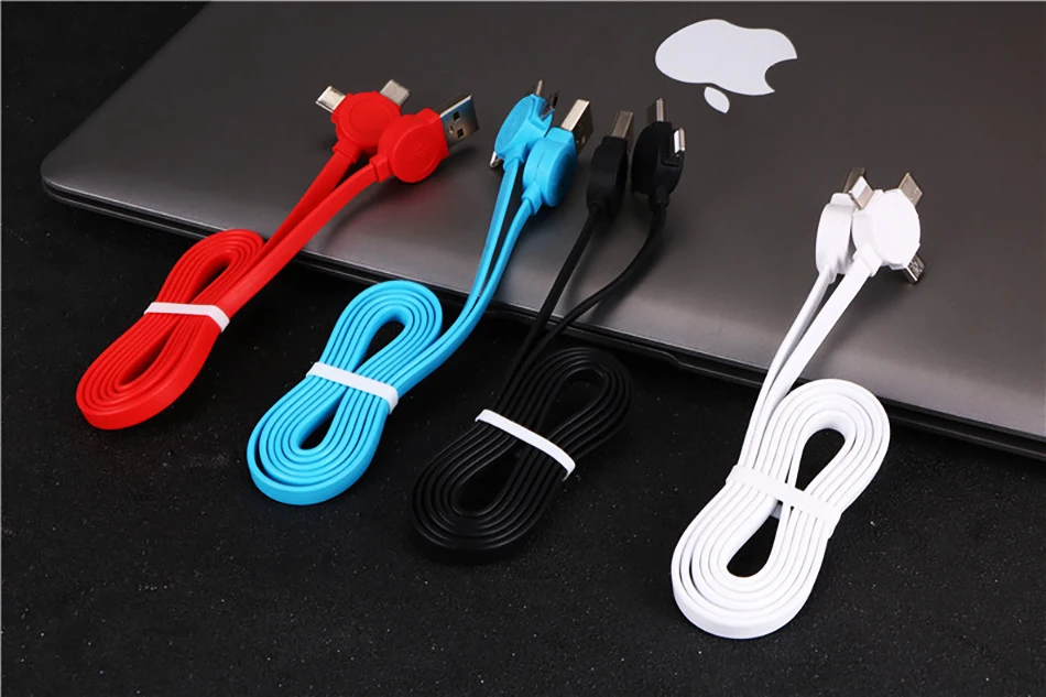 !ACCEZZ 3 in 1 Micro USB Type C 8 Pin Multi Charging Cable For iPhone X XR XS Max For Samsung Huawei Xiaomi Multi Charging Cable (15)
