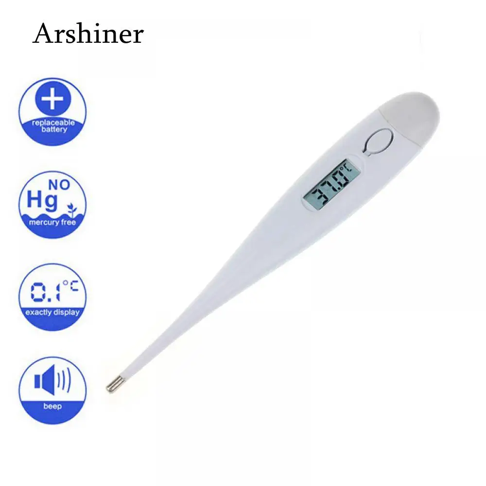 Детский цифровой термометр для тела, водонепроницаемый USSP, термометр для взрослых с ЖК-дисплеем, цифровой термометр для измерения температуры ребенка