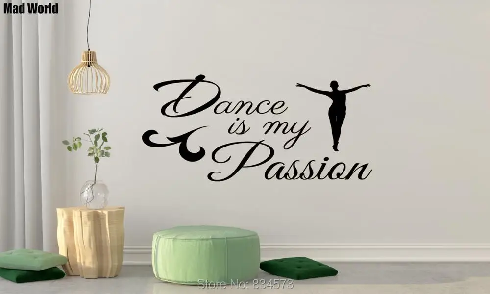 Loco Mundo De La Danza Es Mi Pasion Inspirada Arte Pegatinas De