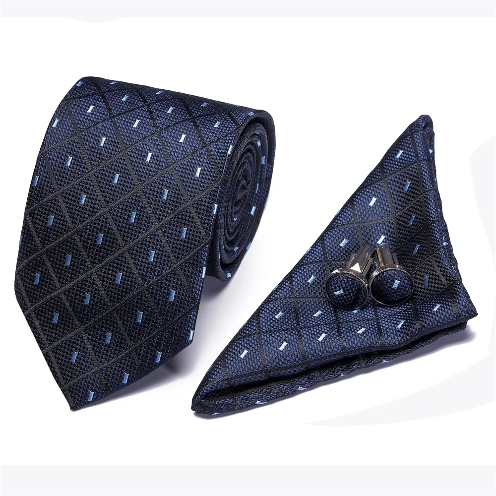 Высокое качество, набор галстуков для мужчин, синий цветочный галстук и платок, Серебряный галстук, мужской свадебный квадратный Карманный галстук