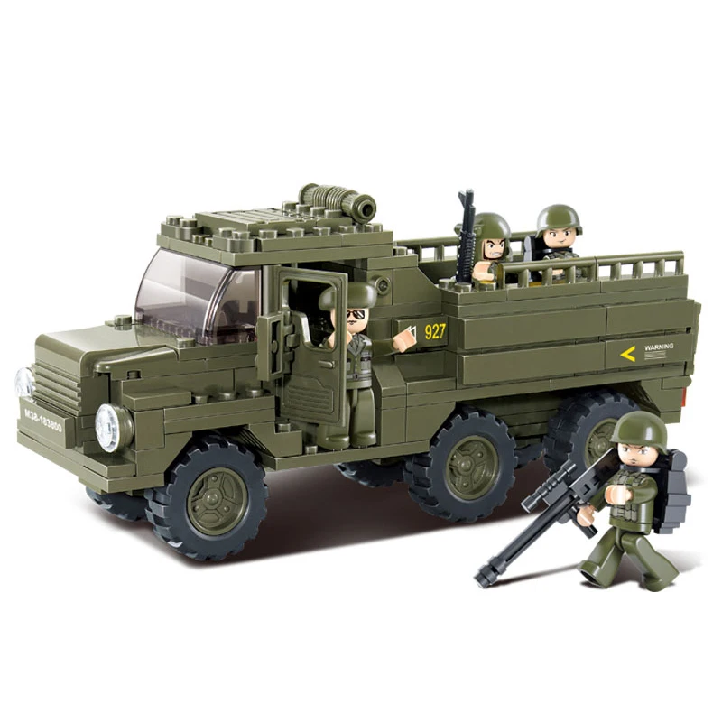 

0301 230pcs Military Constructor Model Kit Blocks Compatible LEGO Bricks Toys for Boys Girls Children Modeling