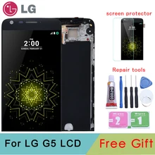 ЖК-дисплей для LG G5 H850 H840 H860 с кодирующий преобразователь сенсорного экрана в сборе с рамкой запасные части