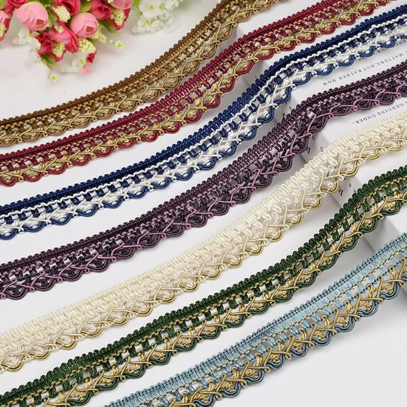 15M color Tassel Lace curtain trimmings fringes hanging trim sofa