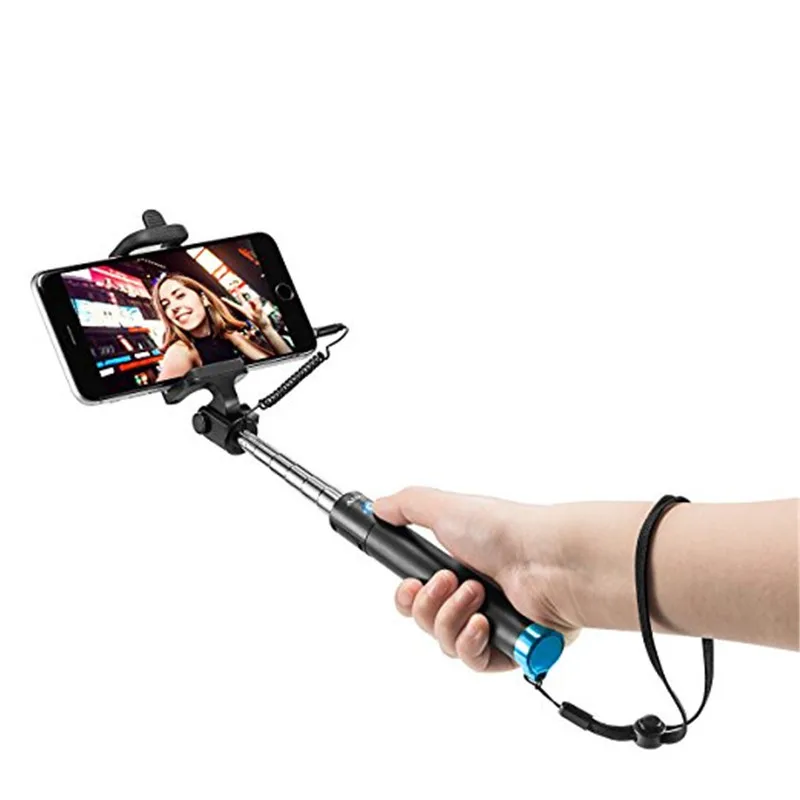 Buy Universal Mini Selfie Sticks Monopod Wired Extendable Palo Selfie For