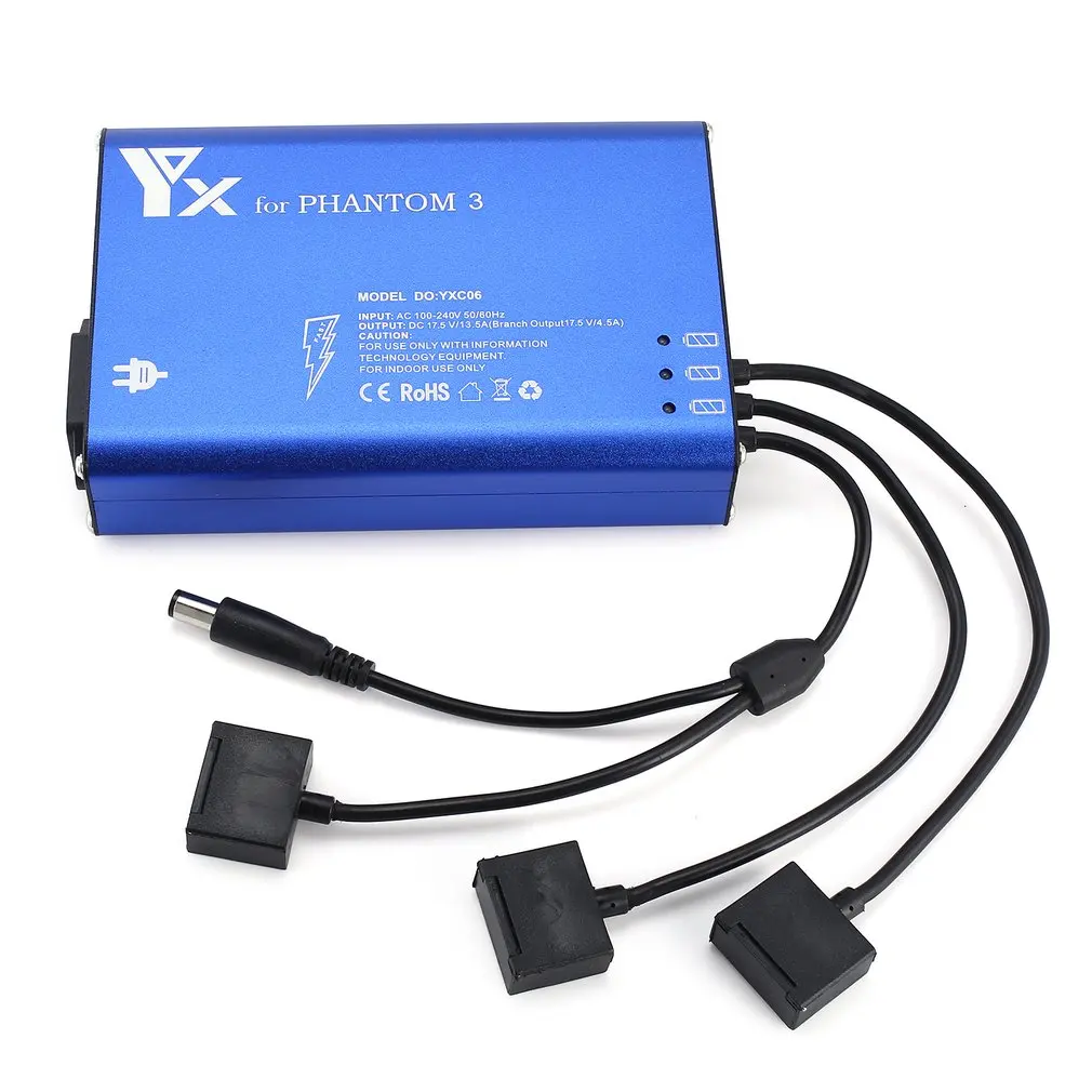 

4 in 1 Parallel Power Hub Intelligent Battery Transmitter Charger for DJI Phantom 3 Standard Professional Advanced SE RC Drone