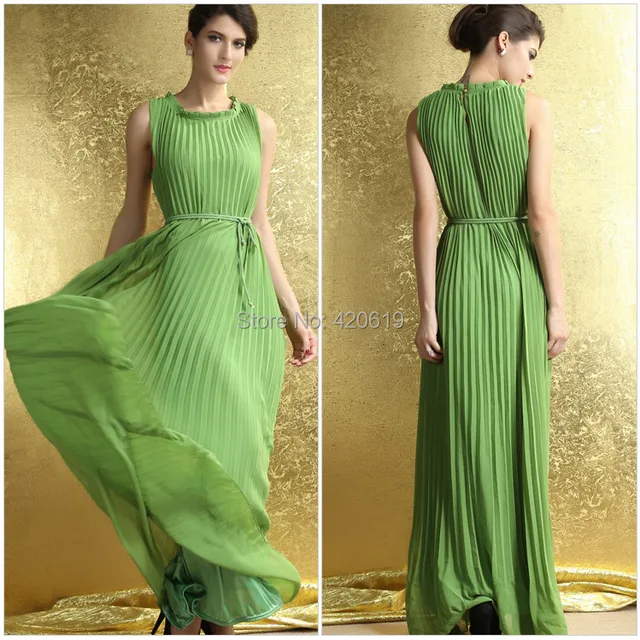 light green colour frock