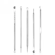 5 шт./компл. Нержавеющая сталь пятна, моднок ювелирное изделие, для удаления черных точек вперёд сделан угорь экстрактор для удаления иглы прыщей, набор кистей для макияжа