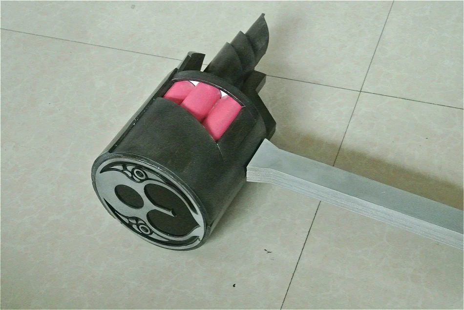 RWBY Nora Valkyrie Weapin Hammer Magnhild Cosplay Replica Prop