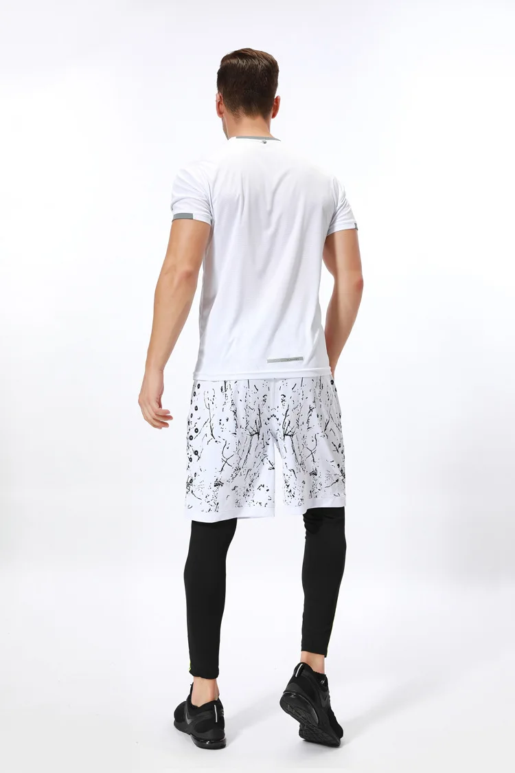 Мужские сетчатые спортивные баскетбольные шорты с карманами для тренировок и фитнеса кототкое быстросохнущее повседневные шорты