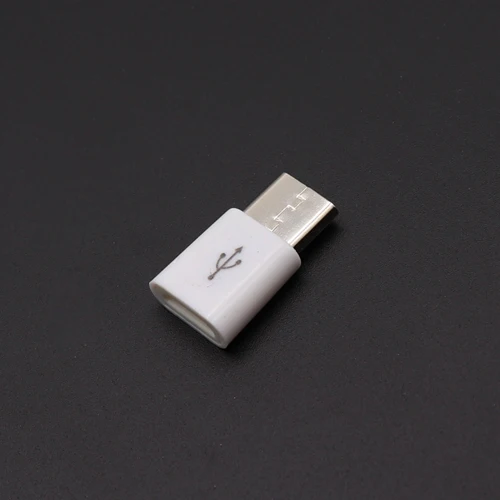 TingDong usb type C адаптер для Blackview BV8000/BV9000/Pro 9600 Micro USB мама к type C папа конвертер type-C Кабель-адаптер - Цвет: White