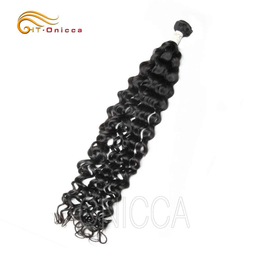 

Onicca Brazilian Water Wave Bundles Human Hair Extensions Can Buy 1/3/4 Bundles 100% Human Hair Weave Natural Color Remy Hair