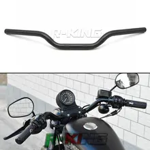 Черный/хром " 25 мм мотоцикл железная рама руль стойка руля для Harley Softail Dyna Sportster XL 883 1200