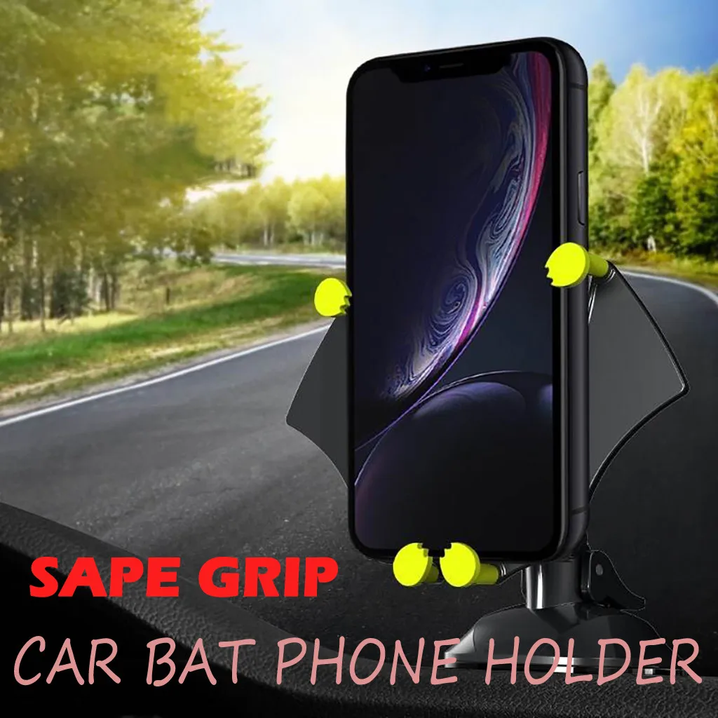 

Universal Car Bat Phone Holder 360° Rotatable Vent Clamp Scratch-Poof Bracket For Cell Phone #Zer