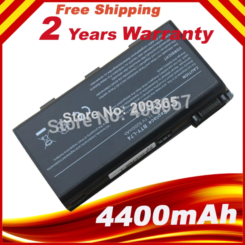 

Battery for MSI BTY L74 MS-1682 A5000 A6000 A6005 C61M32-HDSB CR500 CR700 CX700-010EU S9N-2062210-M47