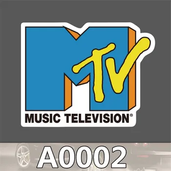 

2pcs/bag MTV sticker travel skateboard trolley sticker body sticker cartoon graffiti PVC waterproof sticker A0002