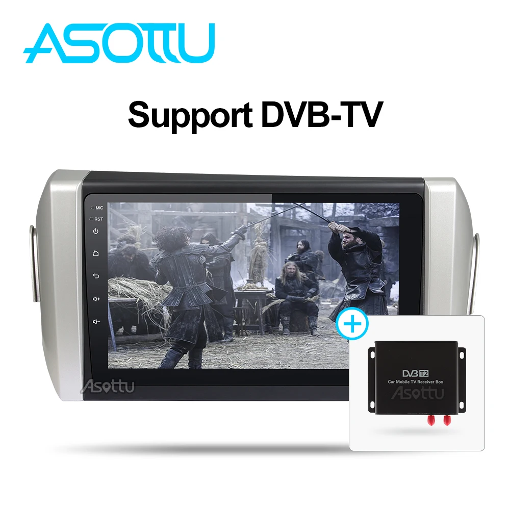Perfect Asottu Android 8.1 Car DVD Player for toyota innova Octa Core Car DVD GPS Navigation palyer car stereo Car DVD Multimedia 3