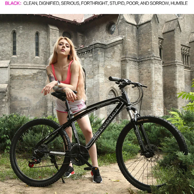 Top 2017 Hot Selling 24 Speed Carbon Mountain Bike  Aluminum Alloy Double Disc Brake Gear Oil / Car 2