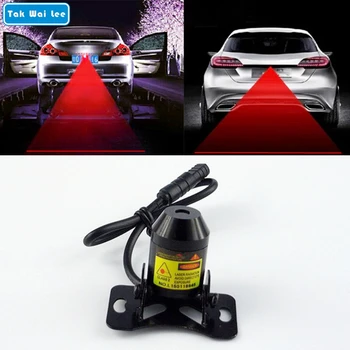 

Tak Wai Lee 1Pcs Car Warning Laser Tail Fog Light Auto Brake Parking Lamp Rearing Lights External Car Styling Source Red Color