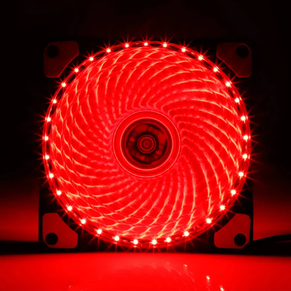 

Hot Sale 120mm LED PC Fan Computer Cooling Fan Cooler Silent Case Controller LED Fan Lights Adjustable Colour Fan for Computer