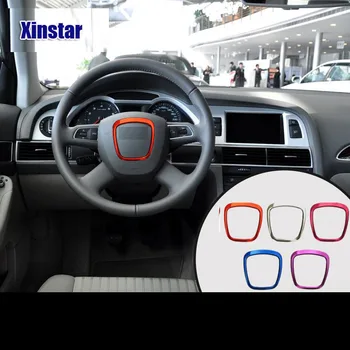 

car steering wheel deocration for audi sline quattro A3 A4 A5 A6 A7 A8 TT S7 RS Q3 Q5 Q7