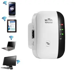 Répéteur Wifi sans fil n 2.4GHzNetwork, 300Mbps, cryptage, extension de la portée du Signal, extension du WiFi Ap WPS, prise ue 