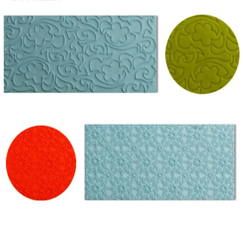 

2pcs/set Texture Silicone Mold Sunflower Silicone Mat Fondant Cake Decorating Tools Bakeware Sugarcraft Baking Tools
