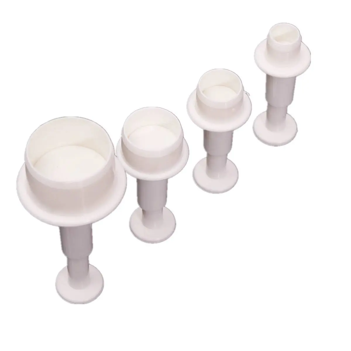 

NOCM 4pcs Round Circle Cake Biscuit Cookies Mold Cutter Plunger Fondant Sugar craft Icing Decorating
