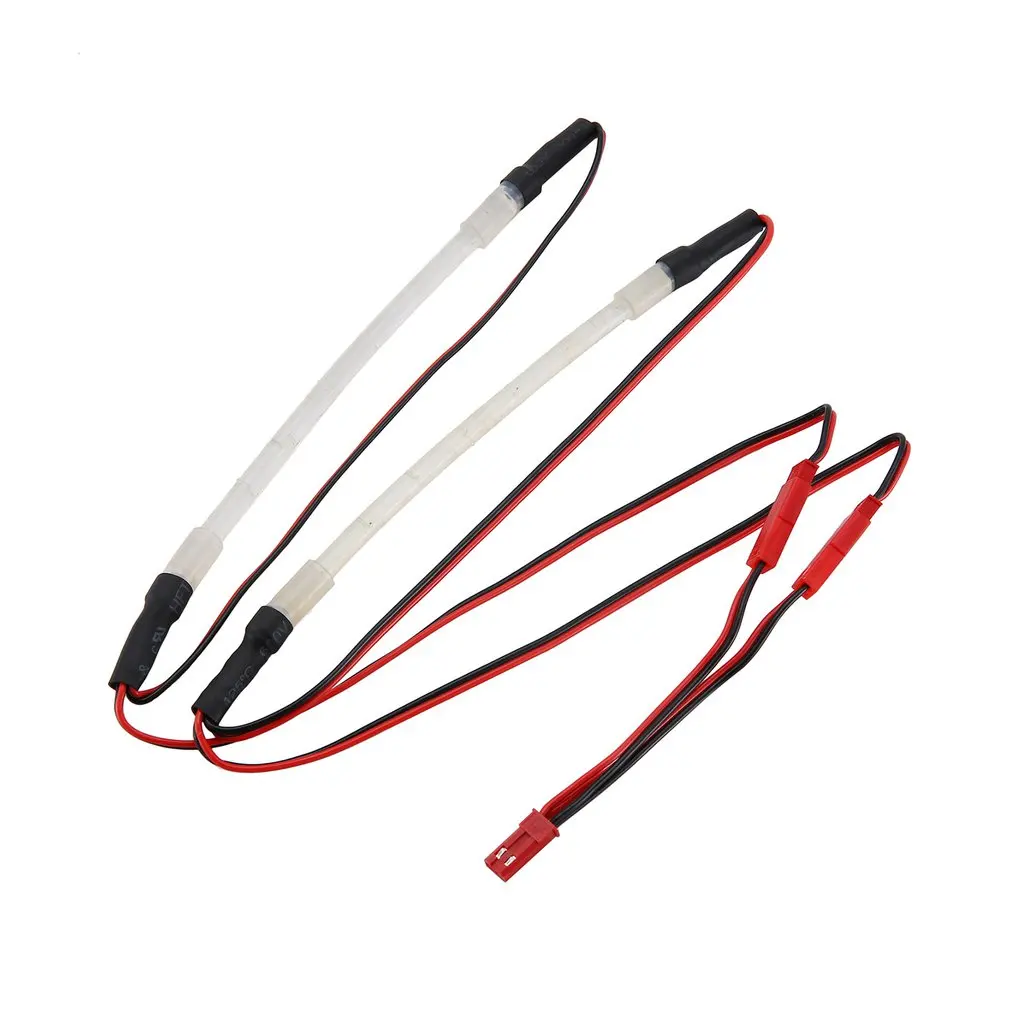 

2 Pcs Orange Blue Colorful Chassis Body LED Light Strip Tube Bar For 1:10 RC Crawler Car Truck Models Accessory