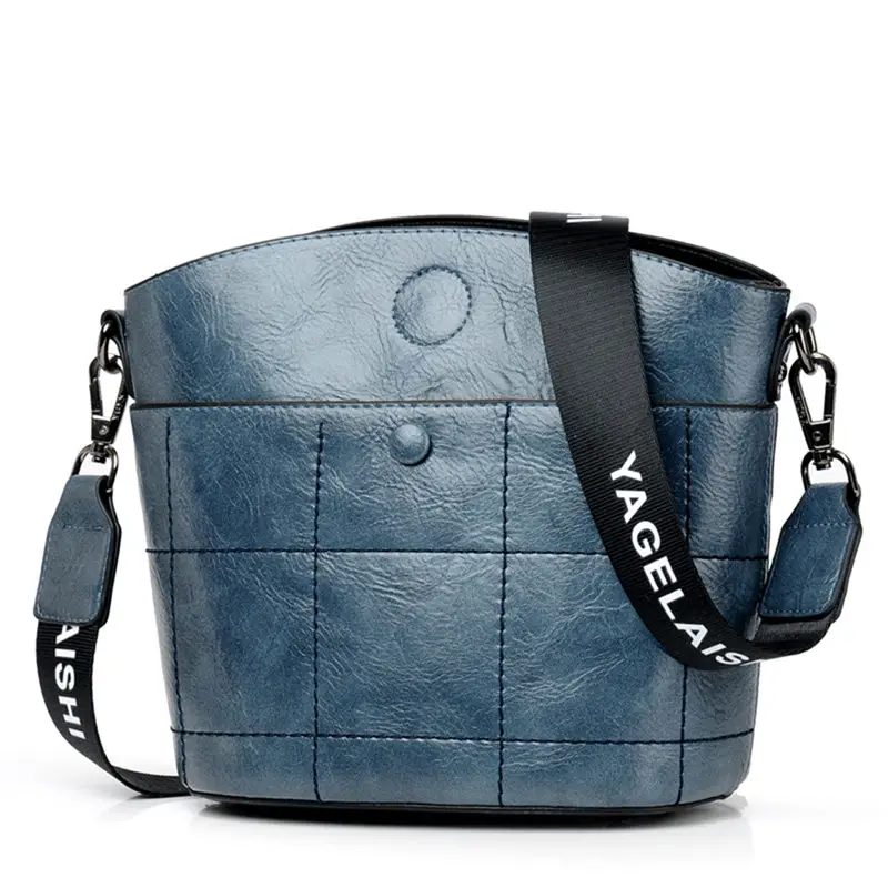 Женские сумки через плечо, сумки-мессенджеры из спилка, роскошные женские сумки, дизайнерские маленькие сумки на плечо - Цвет: Blue