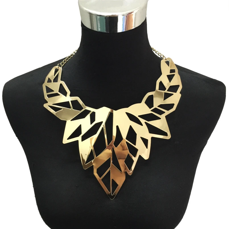 imán Pendiente varonil MANILAI gargantilla de Metal de hoja hueca Punk para mujer, collares grandes,  Torques grandes, collares llamativos, joyería Maxi, Color dorado|Collares  tipo gargantilla| - AliExpress