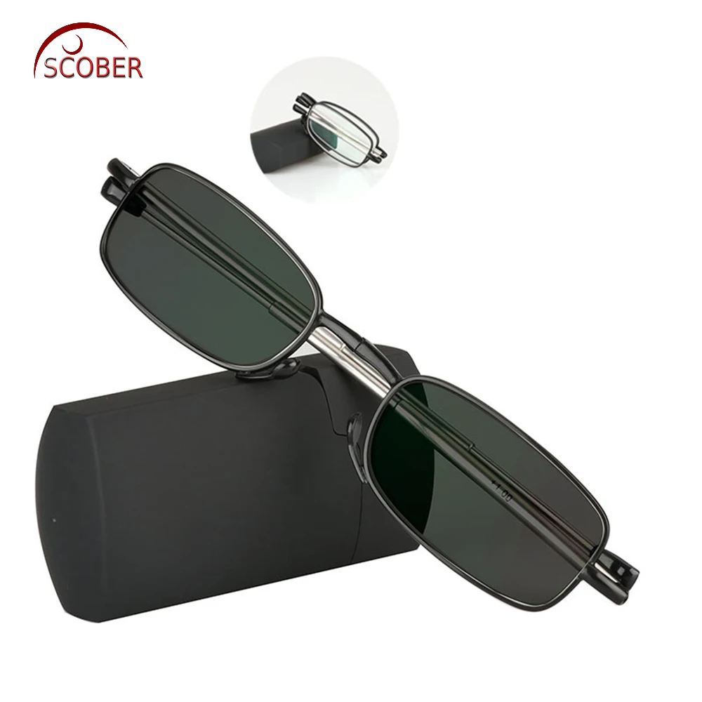 SCOBER = фотохромные антенны Складные портативные очки для чтения коммерческие очки для чтения+ 1+ 1,25 до+ 3