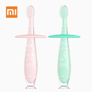 

Original Xiaomi Kola Mama Soft Baby Toothbrushes Kids Baby Silicone Protection Gums Wear High Temperature Aging Resistant Nipple