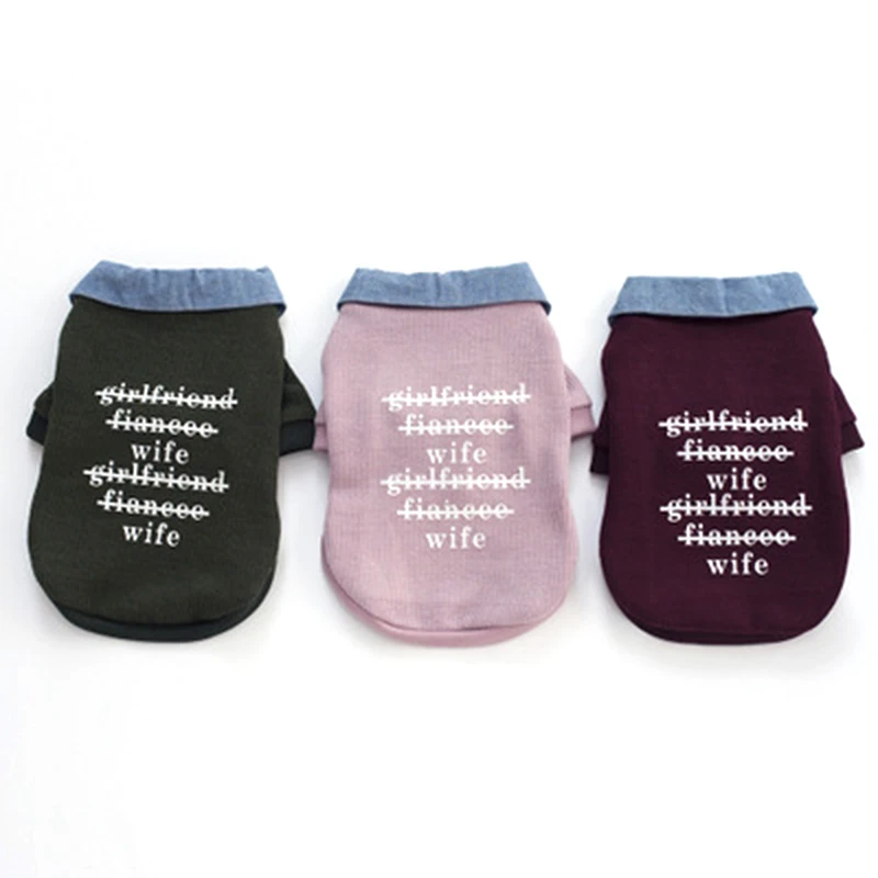 

Fashion Turn-down Collar Dog Clothes Autumn/Winter Outerwear For Puppy Soft Warm Clothes For Small Dog Jacket Costume Clothing