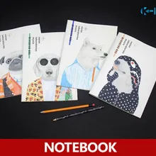 Творческая милая собака B5 сшитый переплет записная книжка